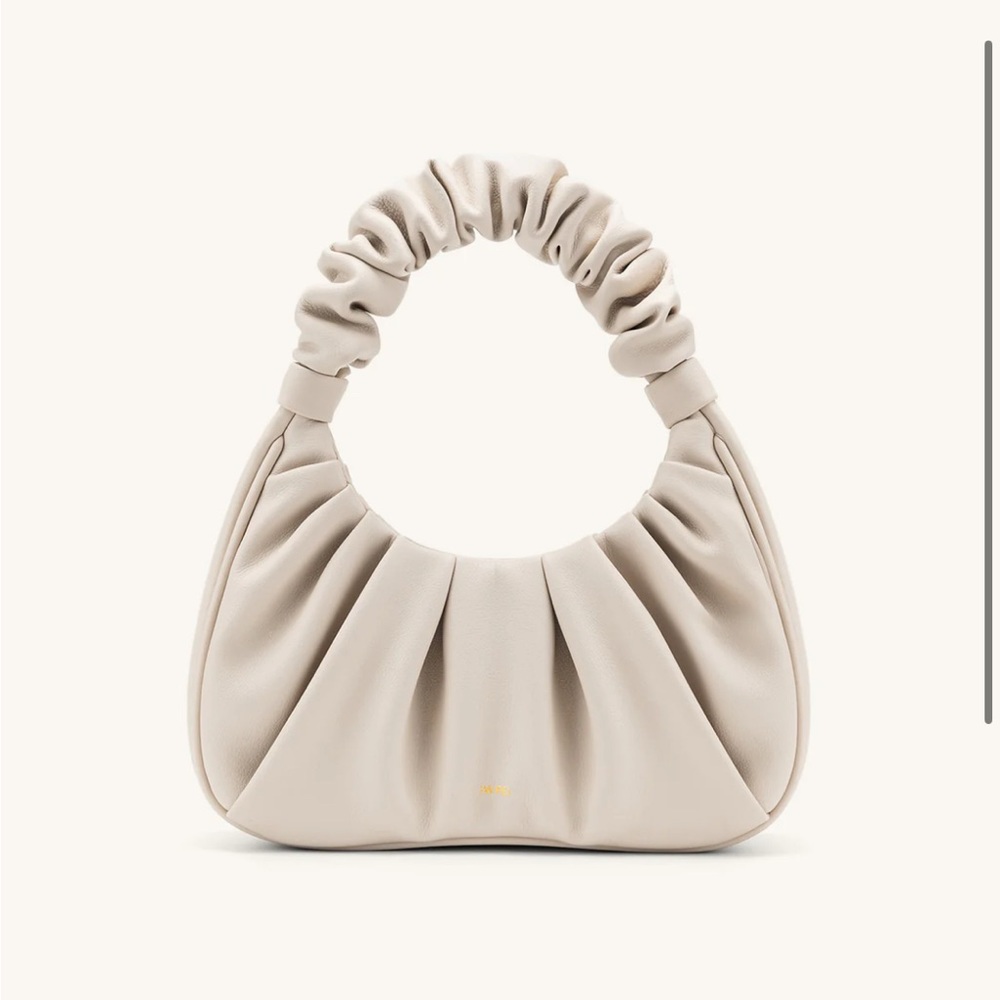 JW PEI Cream Ruched Handbag